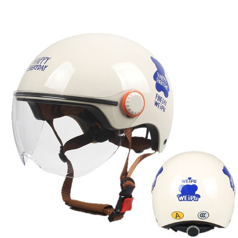 Cute Cartoon Windscreen Casque de voiture électrique