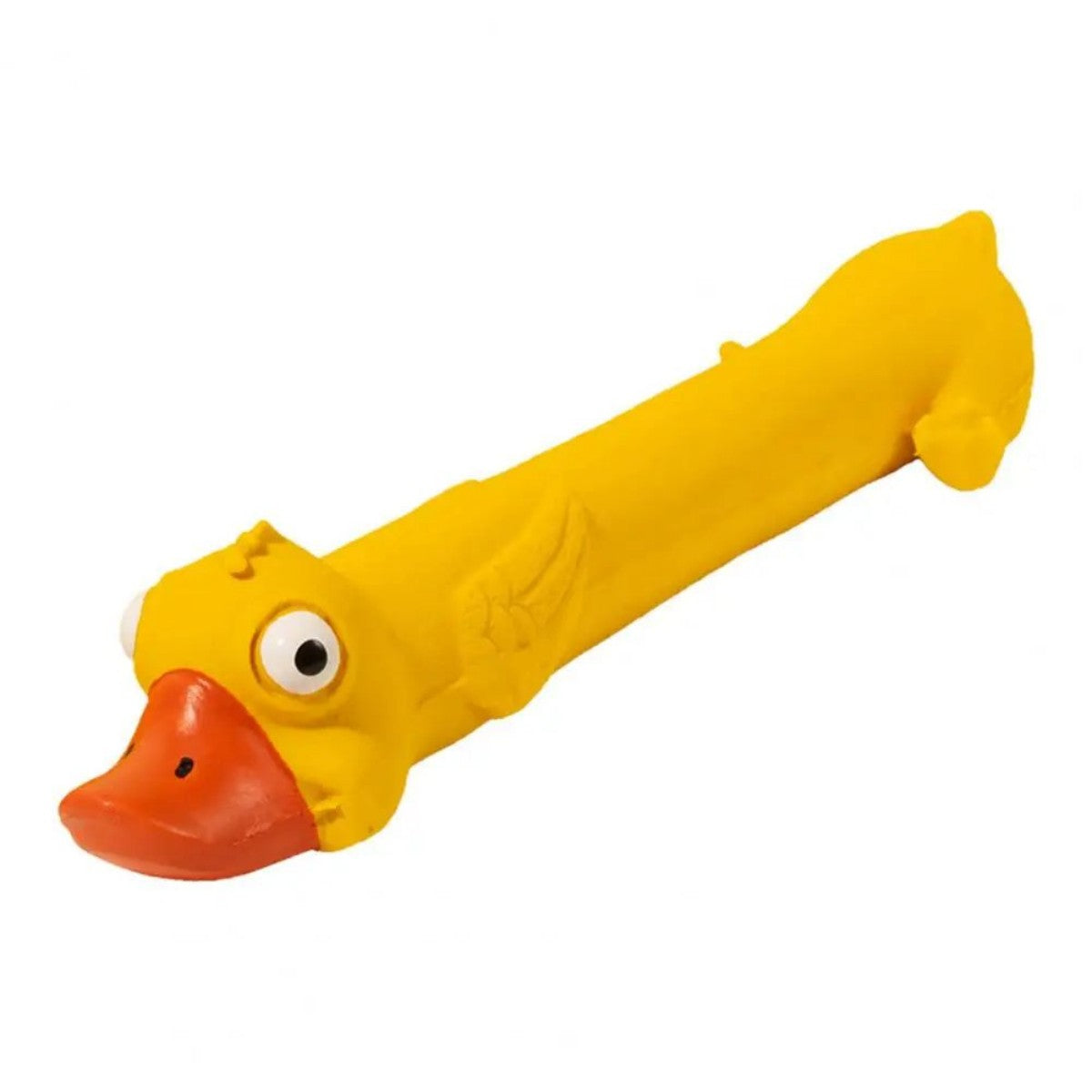 Dents Grinding Latex Dog Toy Dental Health Durable Dog Toy Mignon Yellow Duck Design Squeak