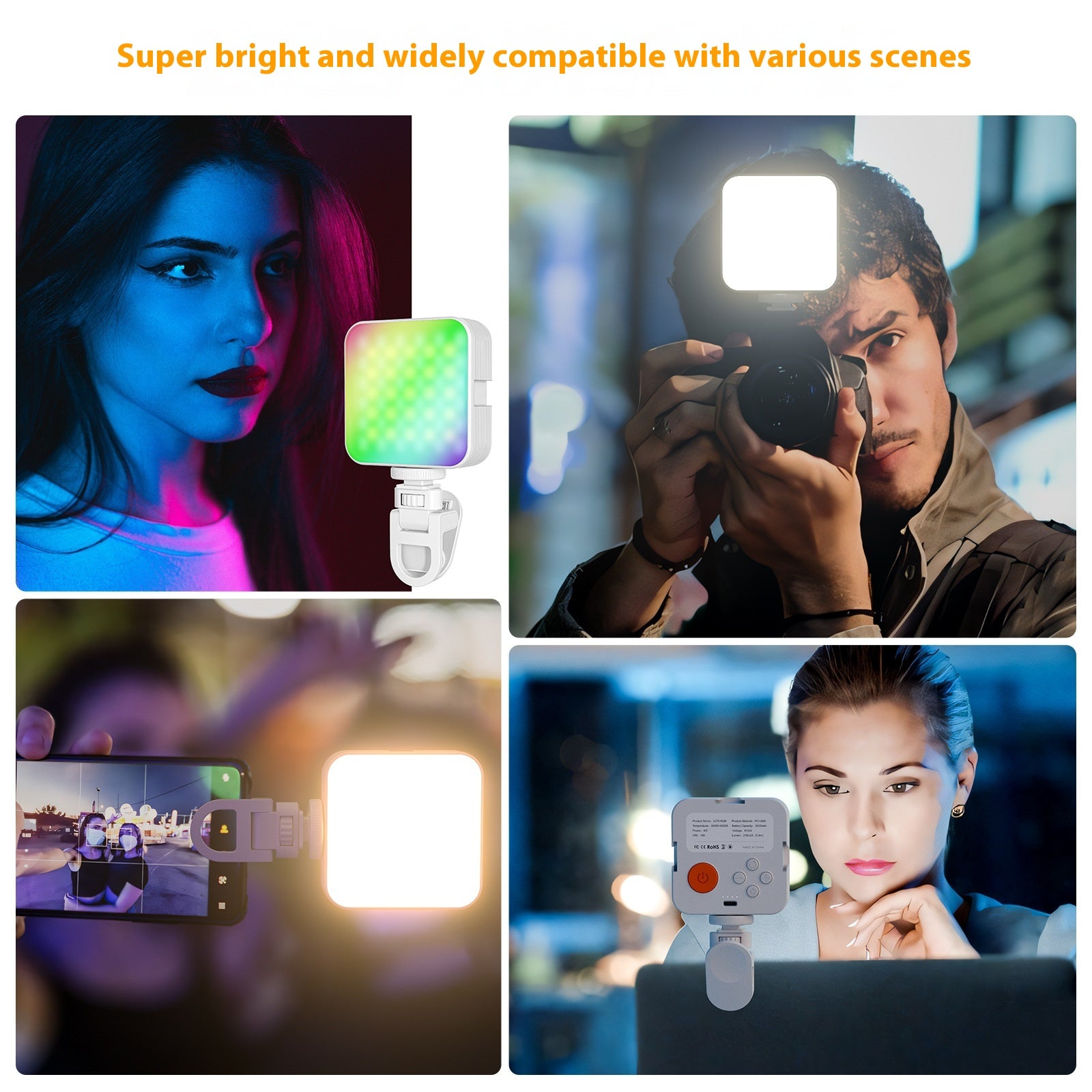 Caméra Pocket Light Atmosphère Mini RGB