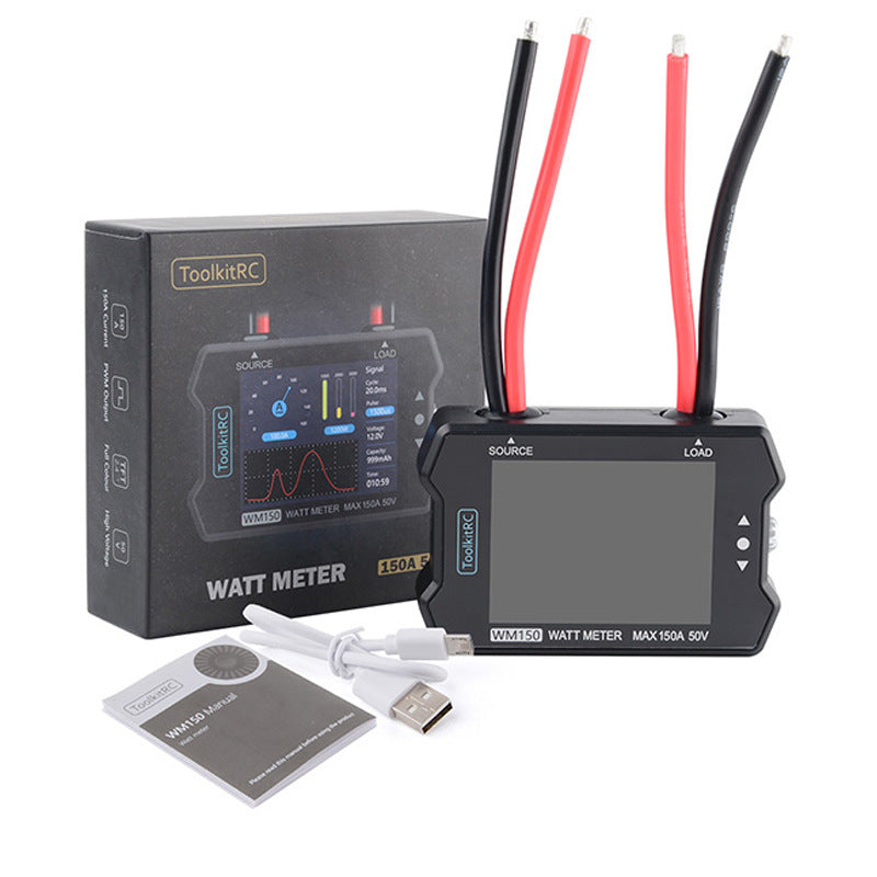 ToolkitRC WM150 Compteur de puissance 50V 150A