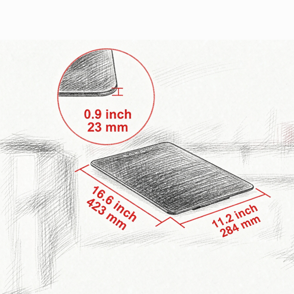 16.5inch X 11inch Plateau chauffant électrique