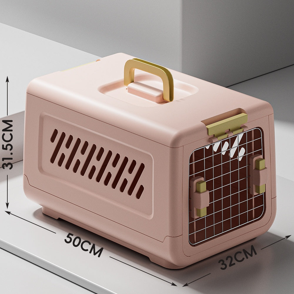 Transporteur pliable pour animaux de compagnie pour chats et chiens adapté pour le voyage en voiture