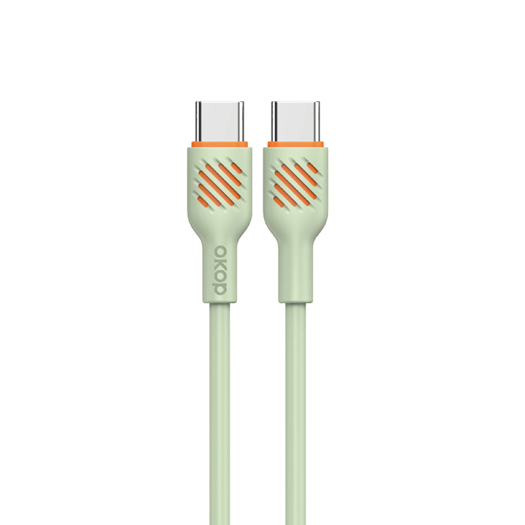 KP-317 Câble de données à charge rapide 65W Câble de recharge de téléphone portable épais compatible avec
