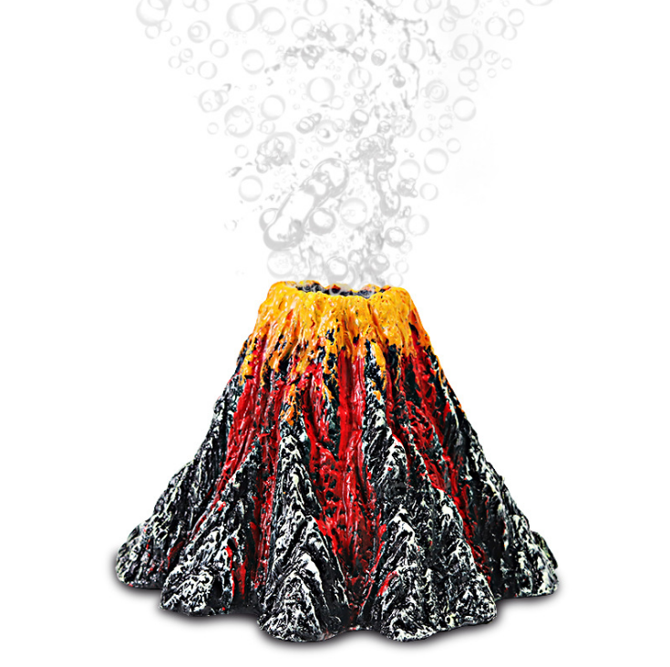 Creative Volcano Ornament for Fish Tank