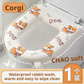 Siège de toilette cartoon-Corgi Dog-EVA-1 pièce