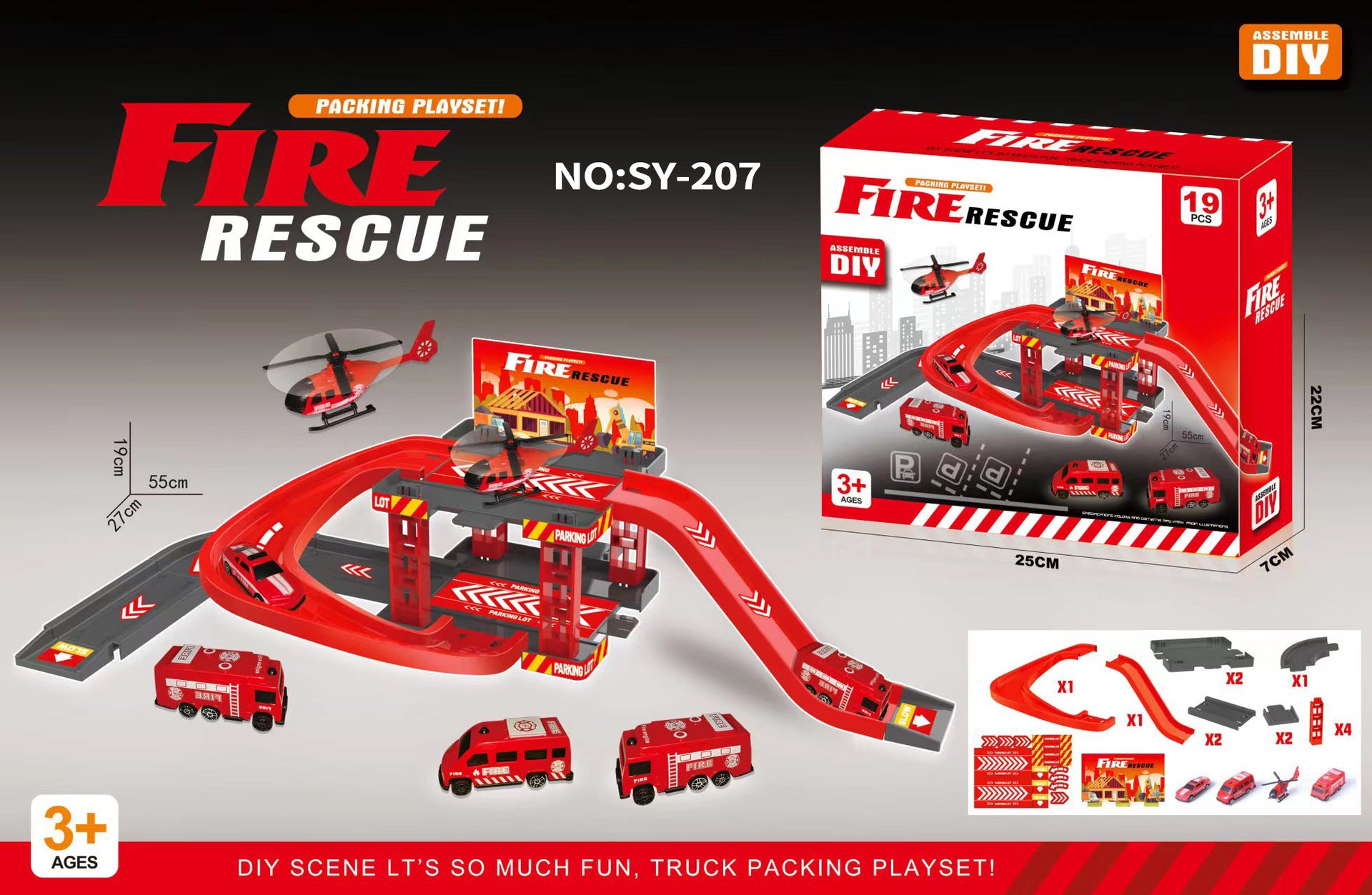 Jouets coulissants de voiture de piste pour enfants