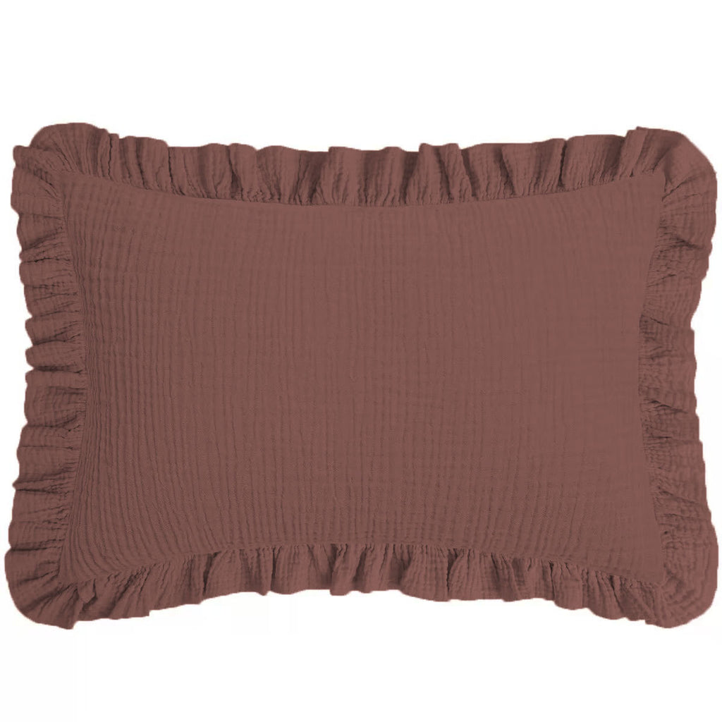 Coussin en coton respirant Gauze Ruffle pour enfants