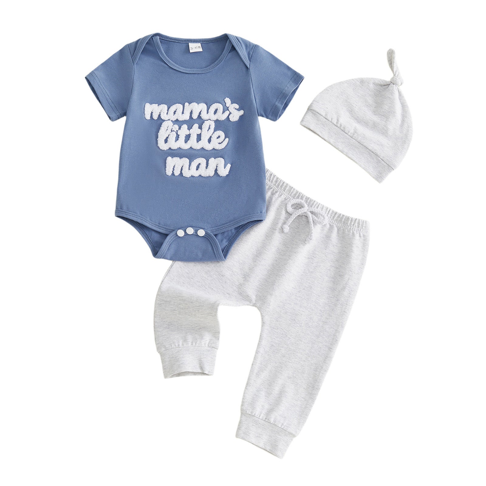 Chapeau à manches courtes à manches courtes pour bébé en lettres