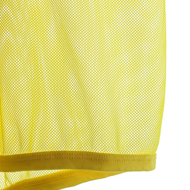 Sous-vêtements pour hommes Mesh Mesh Respirant Boxers Low Waist Transparent Boxers Youth Cool Short