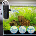 4 En 1 Aquarium réservoir de poisson filtre pompe d'eau filtre de purificateur interne