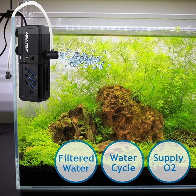 4 En 1 Aquarium réservoir de poisson filtre pompe d'eau filtre de purificateur interne