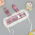 Ancien style pastoral ancienne sous-culture Retro Plaid Release Buckle Hair Band