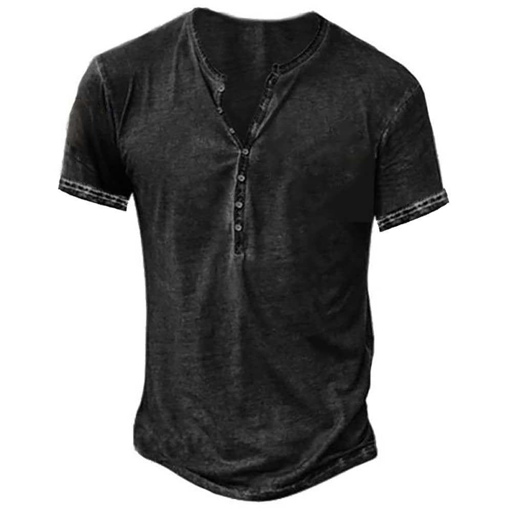 Wish Vintage Style V-Neck Cardigan homme mode casual manches courtes chemise