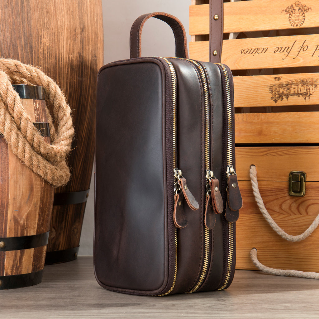 Sac en cuir véritable en cuir pour hommes