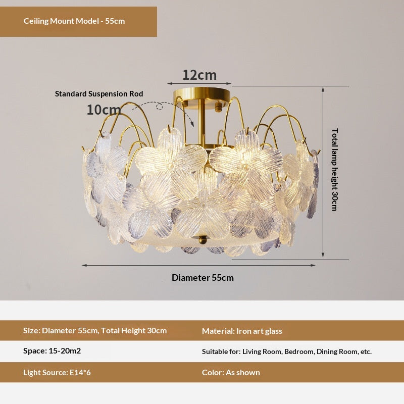 Lustre créatif Floral-Glass Romantique Français