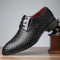 Chaussures en cuir pointue pointue pour hommes