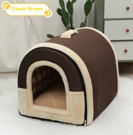 Poignée portative Pet Bed Petit et moyen lit chaud Kennel