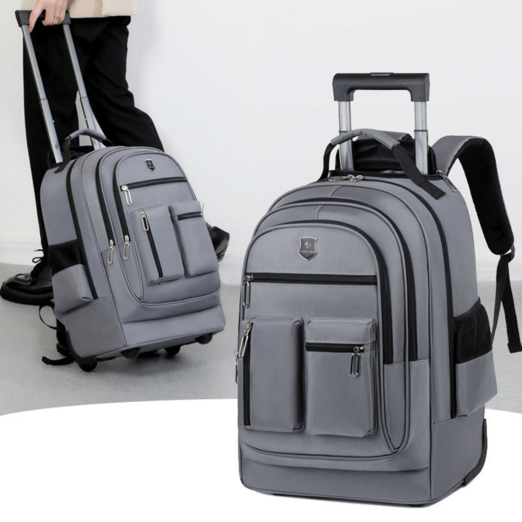 Sac à dos de voyage de grande capacité avec roues
