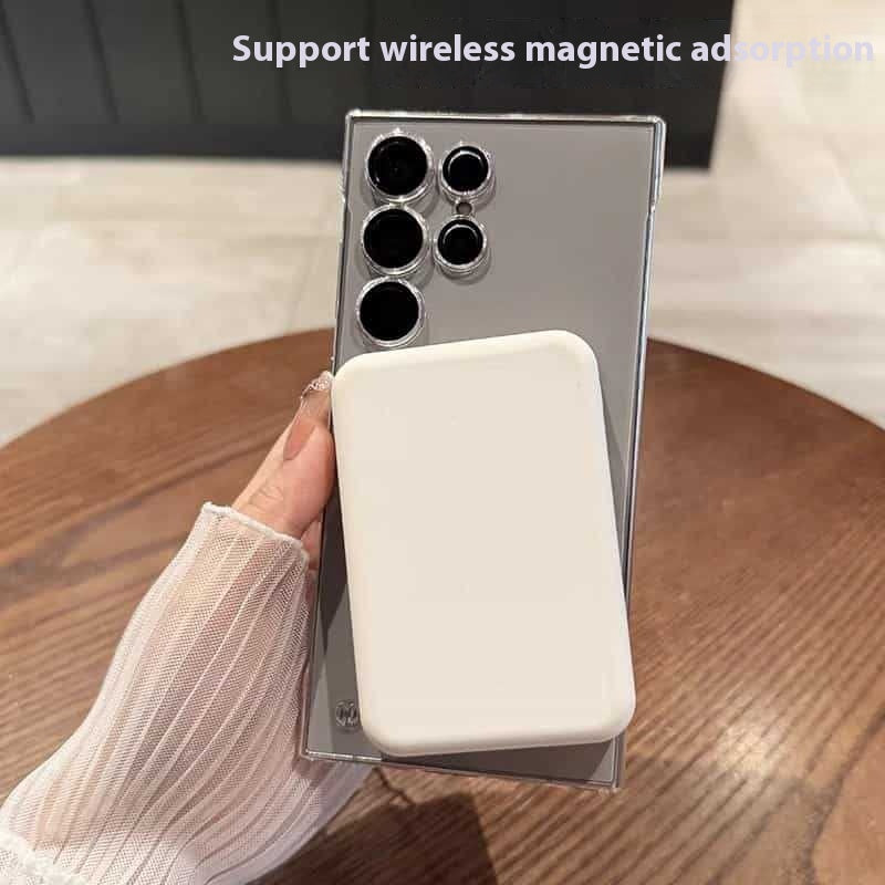 L'aspiration magnétique sans cadre est livrée avec le protège-objectif Frosted Apply boîtier de téléphone mécanique