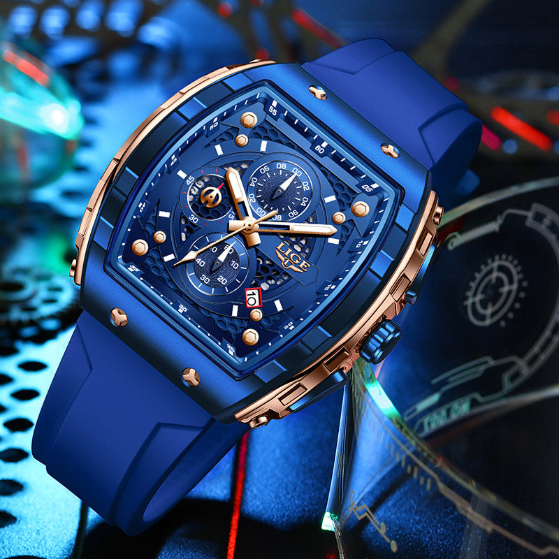 Montre Quartz Sport Homme Multifonctionnelle Lumineuse Imperméable