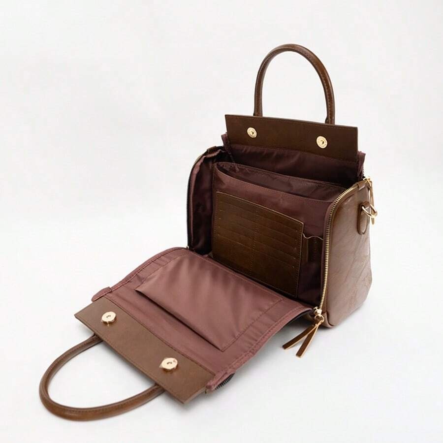Ladies Vintage Tote Bag - Sac à main de grande capacité avec plusieurs poches