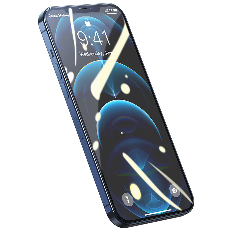 0.3mm Plein écran tout verre anti-bleu clair film trempé pour IP 12 Mini 5.4 En pouces