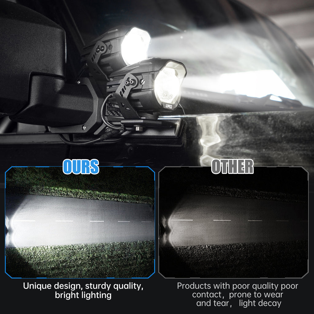A-Pillar Spotlight Compatible avec les camions Ford Etc VTT Moto