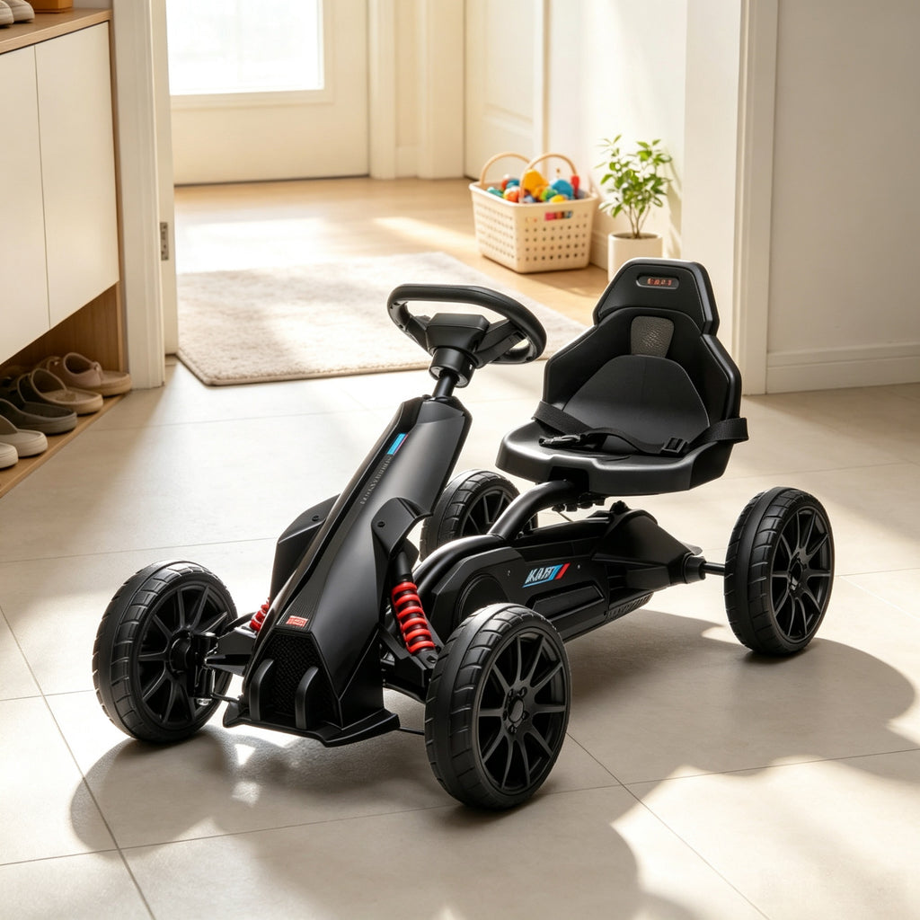 Kart de pédale pour enfants noirs
