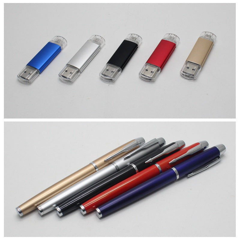 Usine direct businessthin sans fil souris + mobile U disque + stylo trois pièces de bureau gi