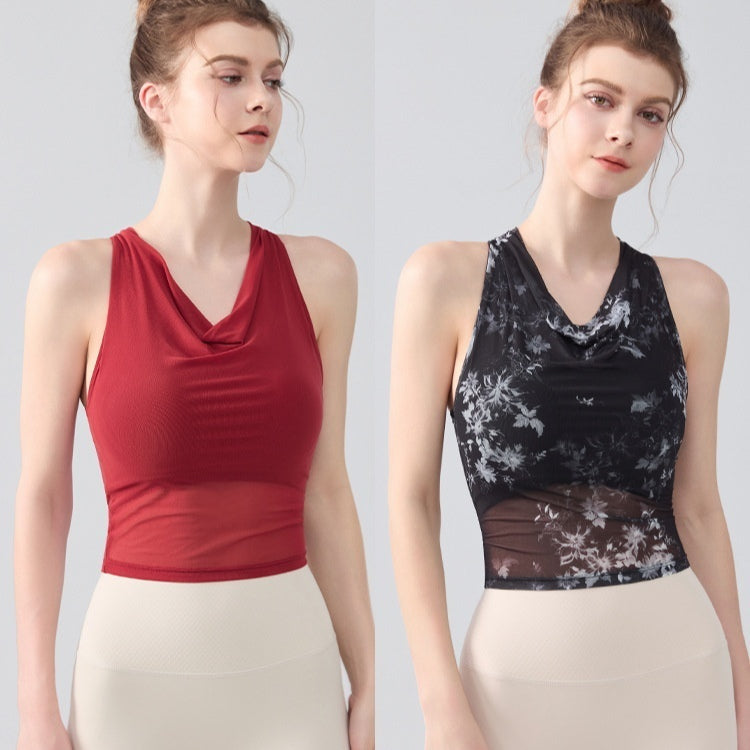 Tie-dye imprimé femmes Sports Tank Top