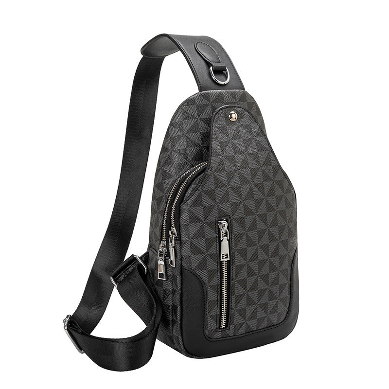 Crossbody homme Grande capacité Retro sac thoracique portable