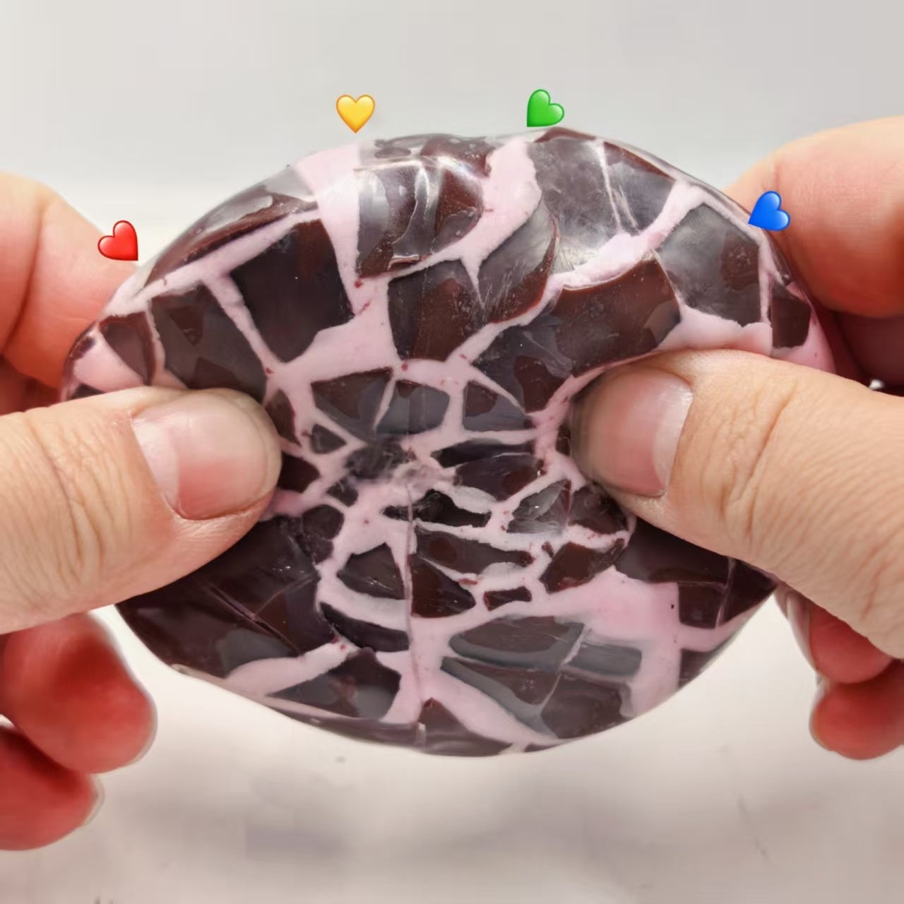 Chocolat foncé Crunchy Ball Stress-Relief Squeeze Toy