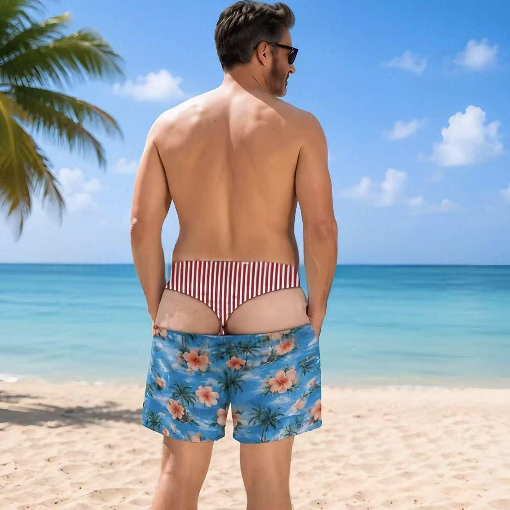 Sous-vêtements de plage pour hommes Bowknot