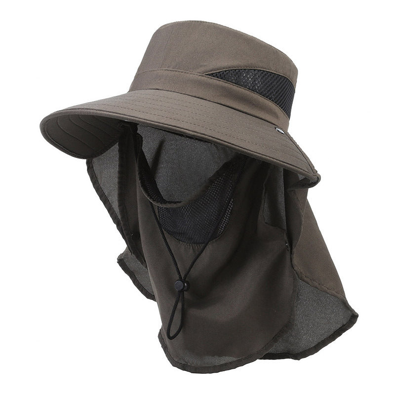 Chapeau Homme d'ombre solaire Chapeau Pêcheur Big Brim Chapeau de pêche résistant au soleil