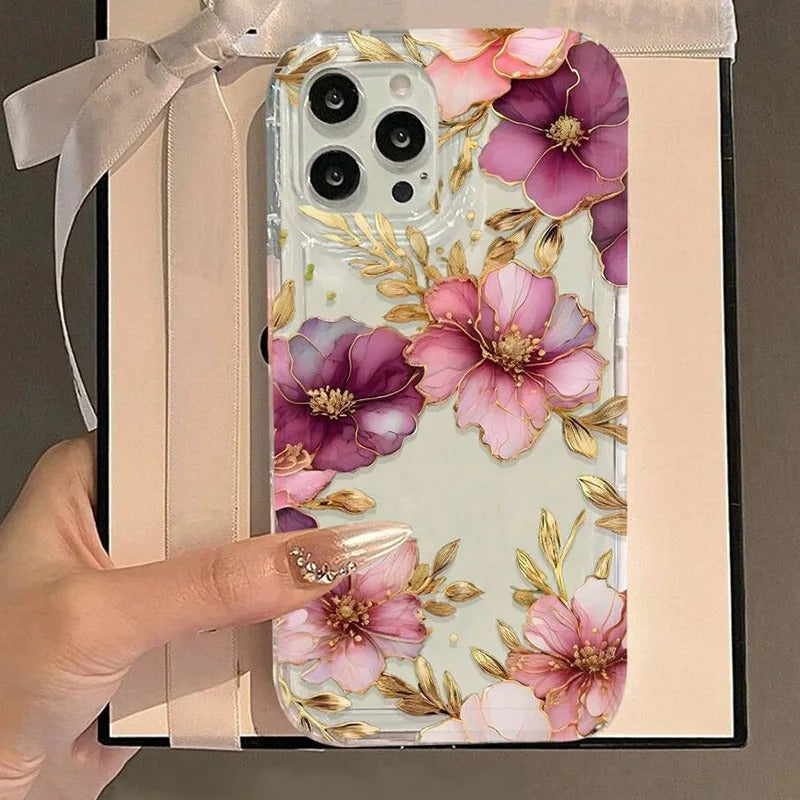 Fleurs violettes applicables à 12promax Air Spring Phone Case