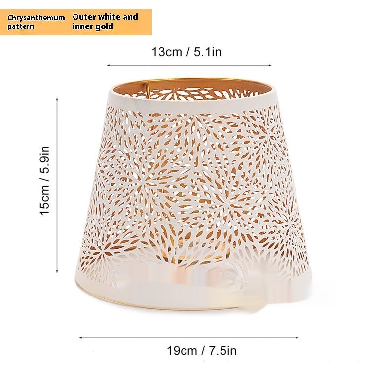 Métal Iron Art Laser Lampshade Accessoires de lampe