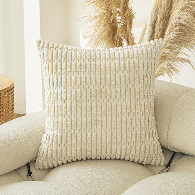 Moderne Minimalist Corduroy Couvercle de coussin de canapé en grain de blé