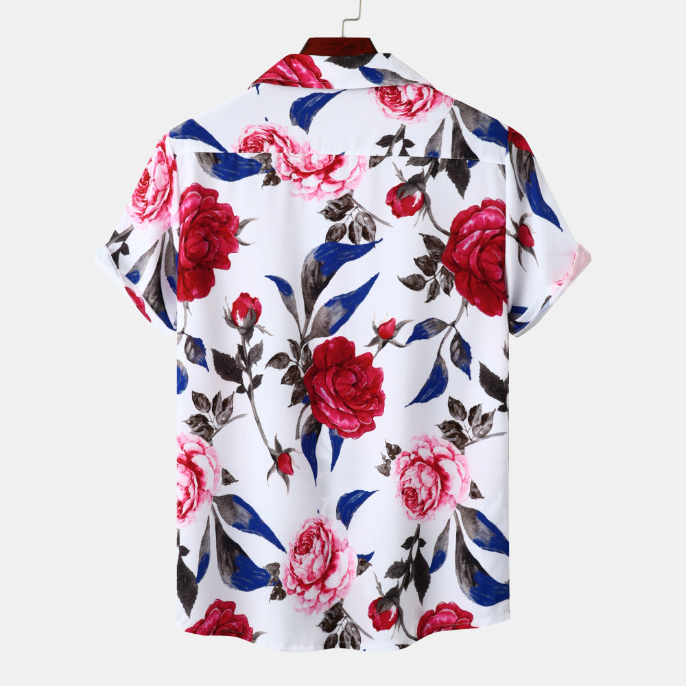 Jeunes vacances Casual Beach Style manches courtes hommes