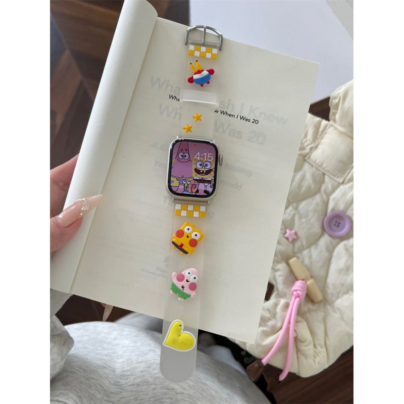 Cute Cartoon Silicone Breathable Bracelet de montre