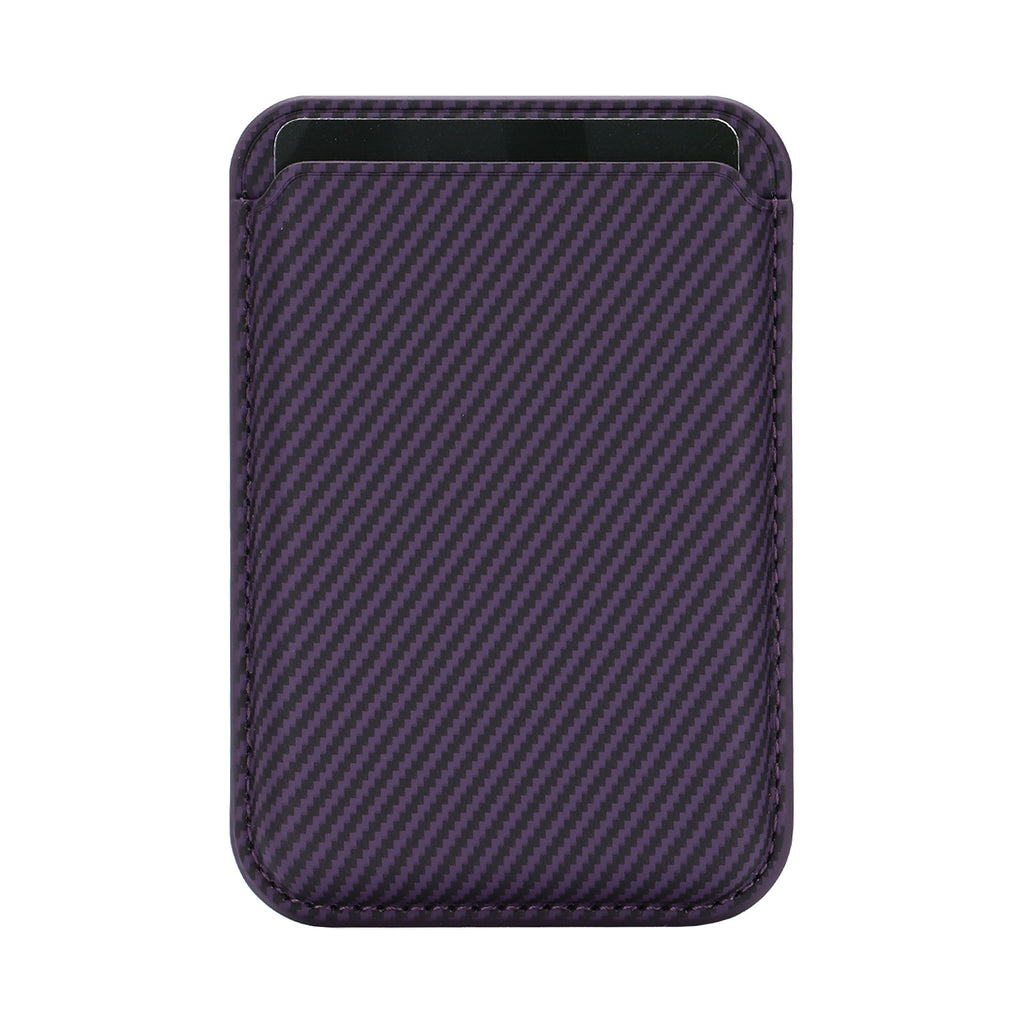 Porte-carte magnétique ultra-mince en fibre de carbone