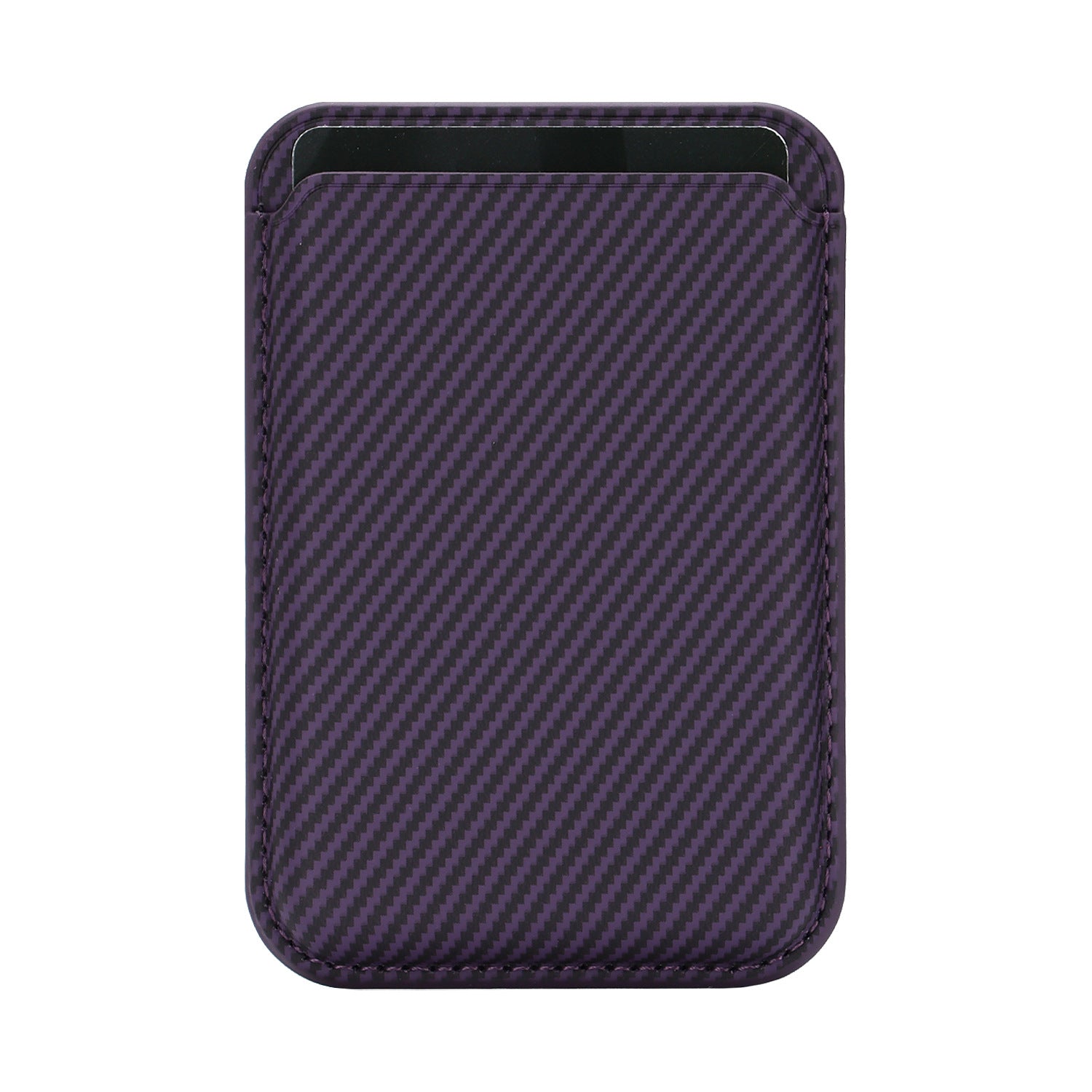 Porte-carte magnétique ultra-mince en fibre de carbone