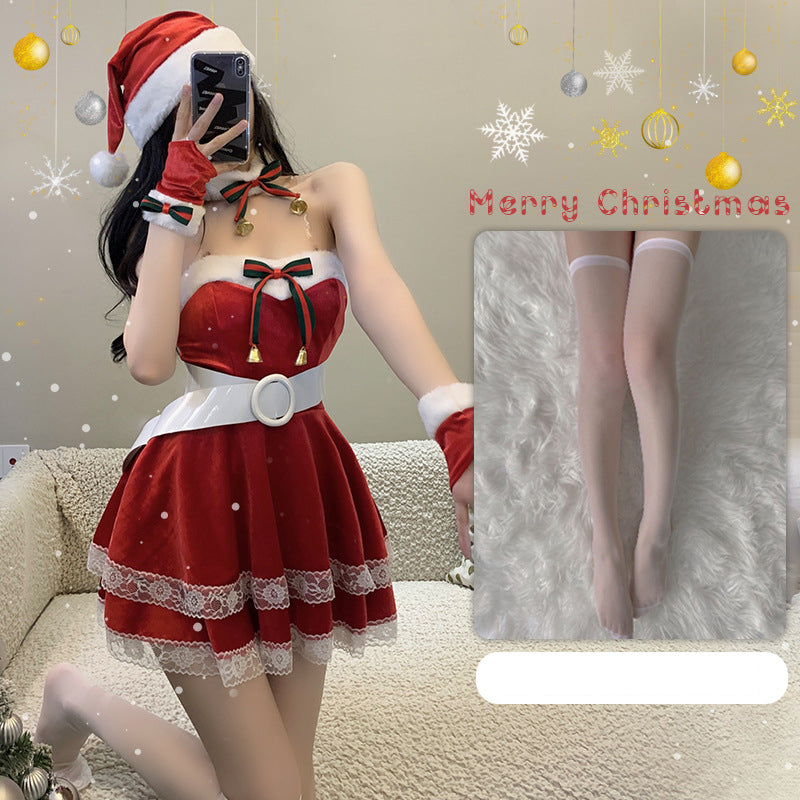 Déguisement d'ancrage de scène de Noël pour femme