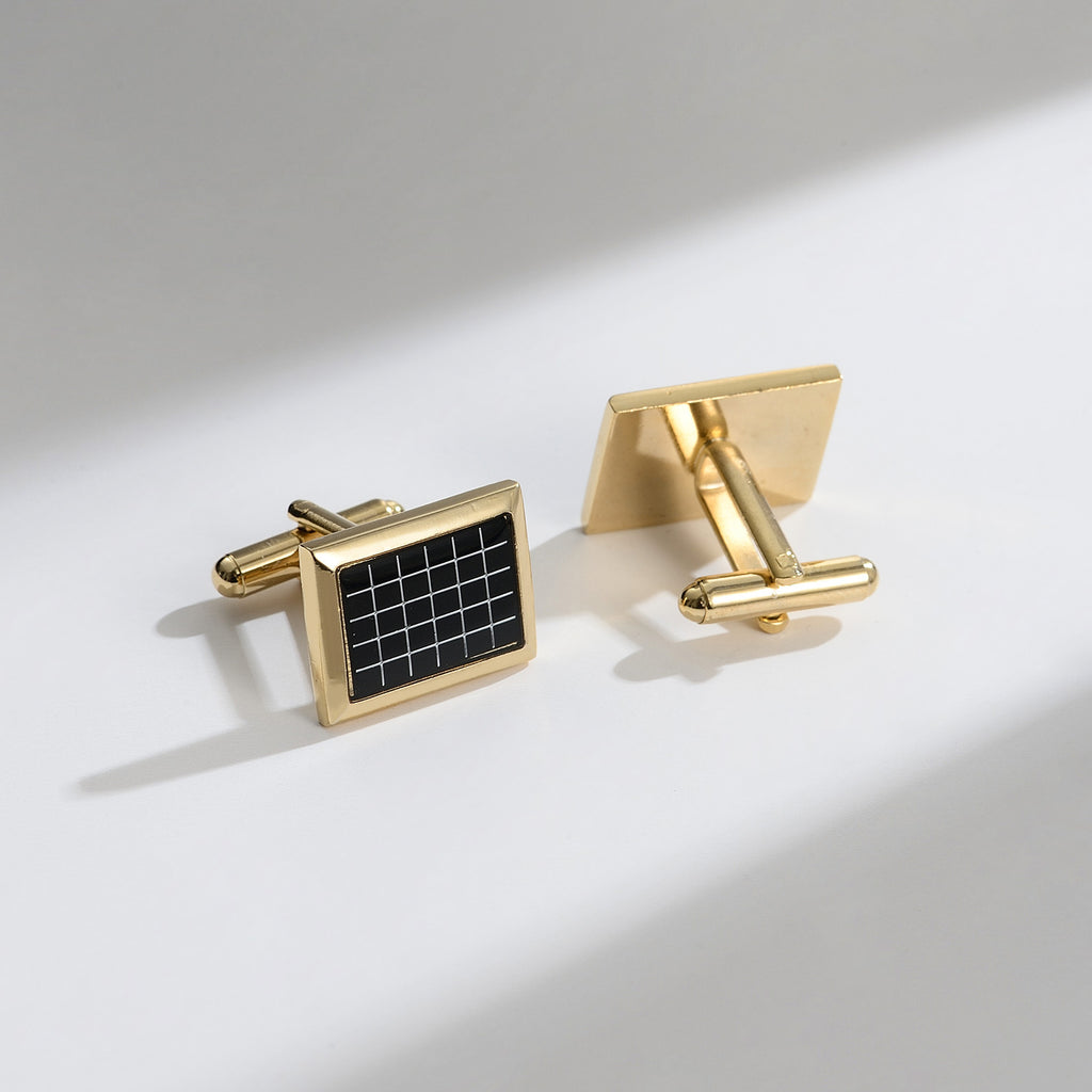 Daily Darcy Retro Patch Cufflinks en cuivre