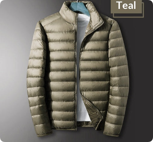 Manteau tendance à capuche rembourré blanc Duck Down Hommes