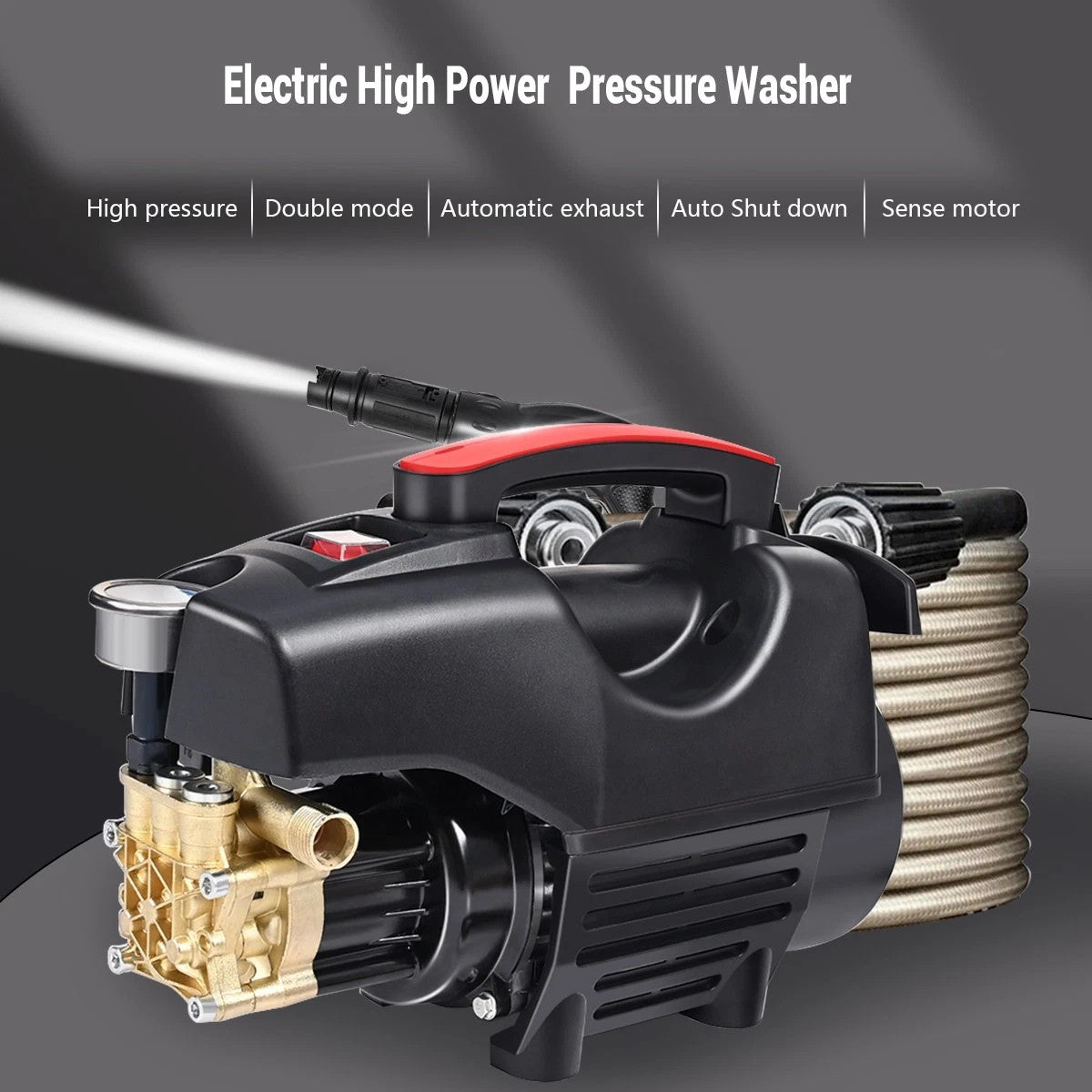 3500W Lave-auto haute pression Lave-linge commercial Nettoyeur d'eau 140 Bar