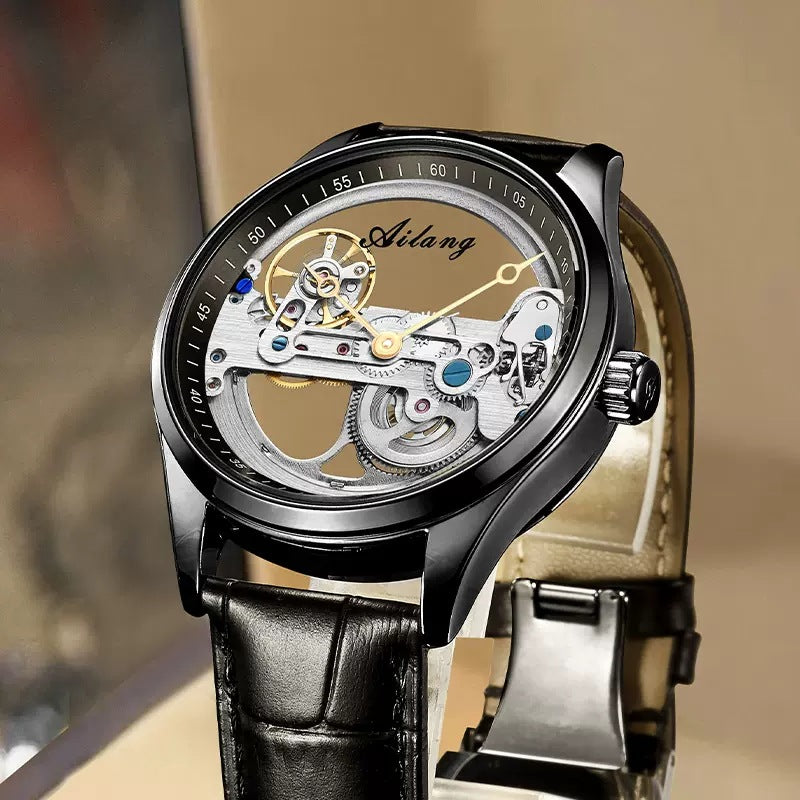 Cheveux de génération automatique de montres mécaniques Hollow