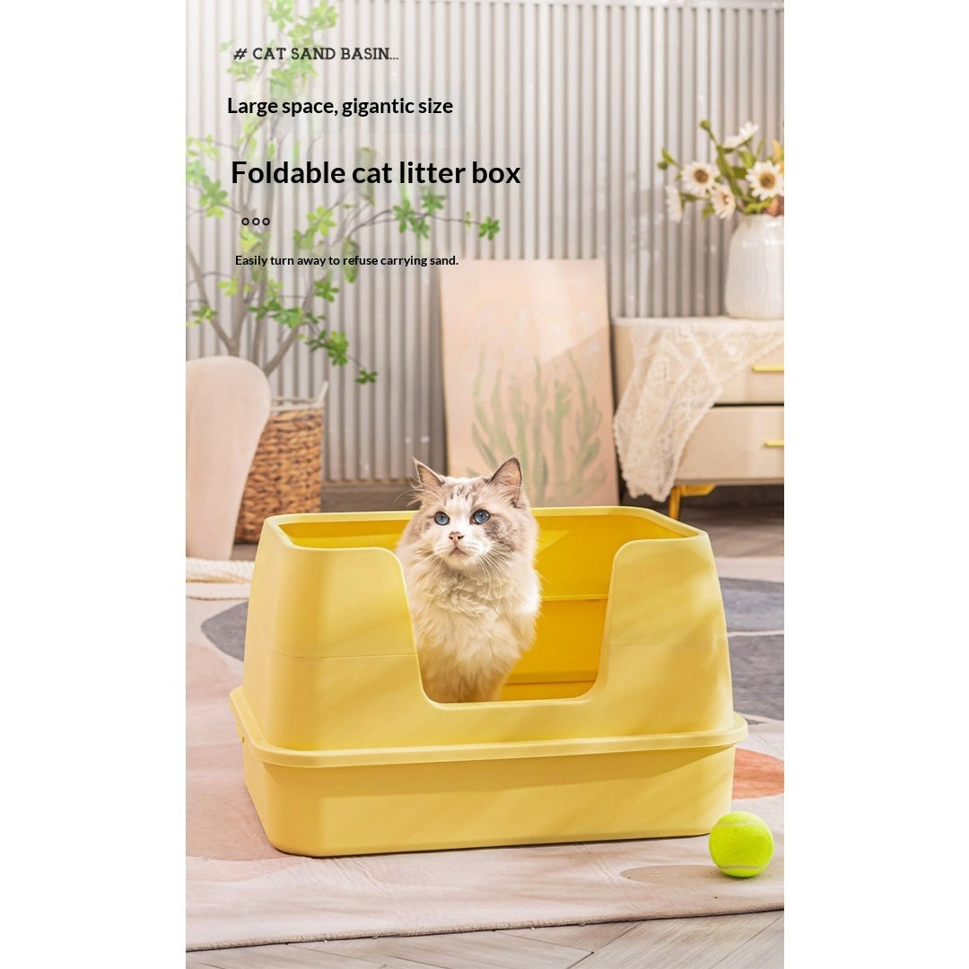 Boîte à litière semi-fermée à litière haute