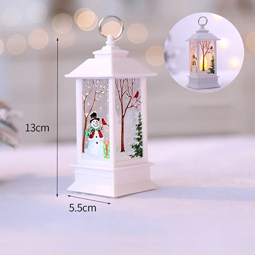 Lanterne de Noël LED bougie électronique lampe de table lumière de nuit pour les personnes âgées