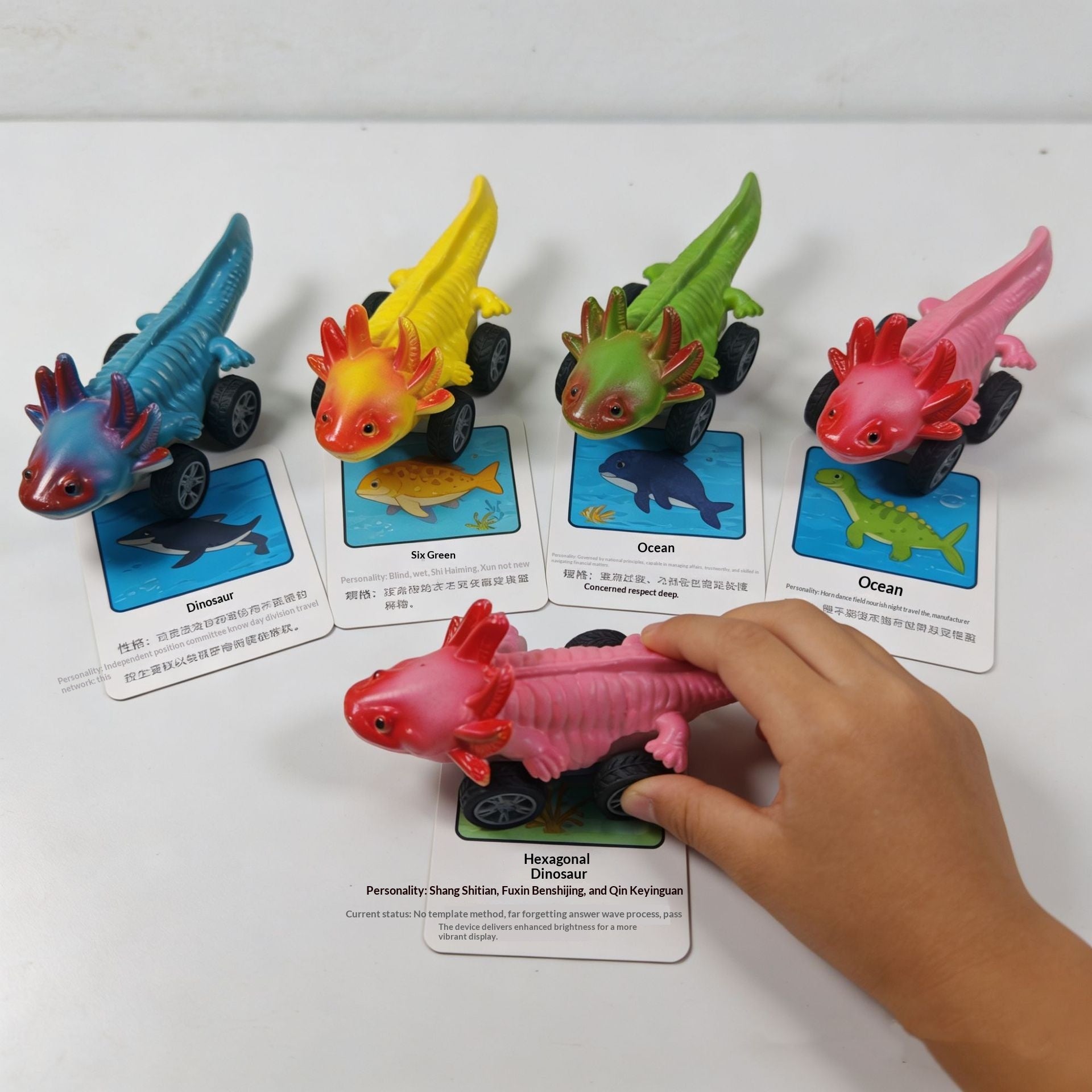 Jouet modèle animal de simulation de corps solide peint à la main