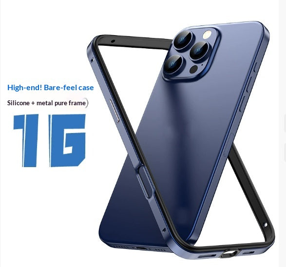 Boite de téléphone en silicone de style Boxer avec cadre en métal et absorption de choc d'angle
